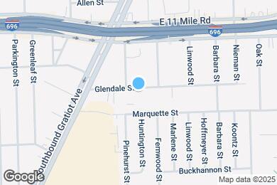 Map image of the property - 17940 Glendale St