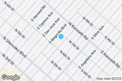 Map image of the property - 625 E Palm Ave