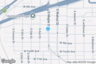 Map image of the property - 1608 W 8th Ave