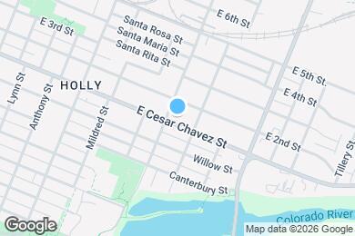 Map image of the property - 2504 E Cesar Chavez St