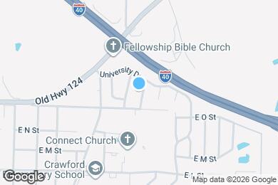 Map image of the property - 1509 N Louisville Ave