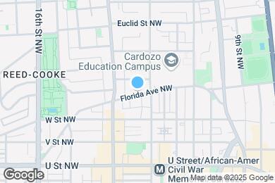 Map image of the property - 1323 Florida Ave NW
