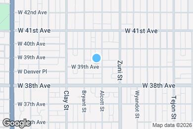 Map image of the property - 2515 W 39th Ave