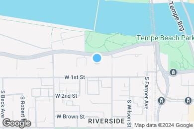 Map image of the property - Skywater at Tempe Town Lake