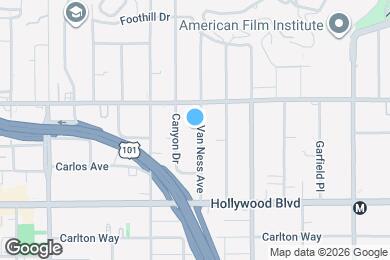 Map image of the property - 1827 N Van Ness Ave