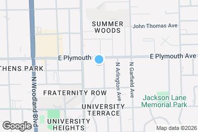Map image of the property - 830 N Tuxedo Ave