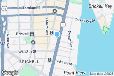 Map image of the property - 1050 Brickell Ave