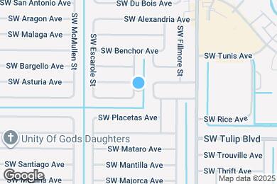 Map image of the property - 3391 SW Espanola St