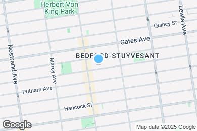 Map image of the property - Spacious 3-Bedroom Duplex with Private Outdoor Space in Prime Bed-Stuy