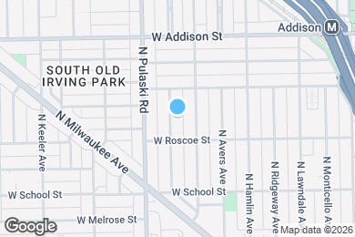 Map image of the property - 3425 N Harding Ave