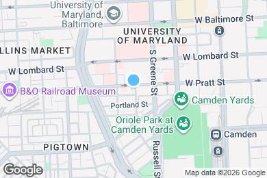 Map image of the property - 635 W Pratt St