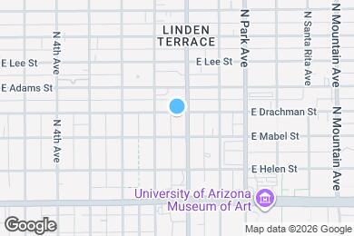 Map image of the property - 734 E Drachman St