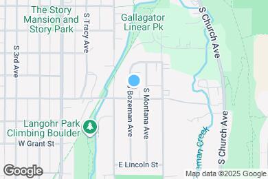 Map image of the property - 1114 S Bozeman Ave