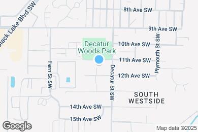 Map image of the property - 1102 Cushing St SW