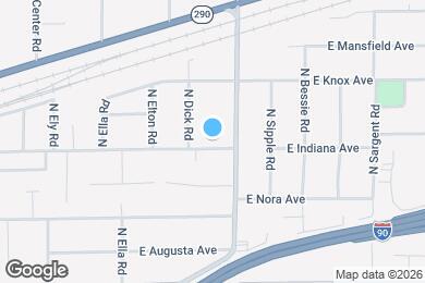 Map image of the property - 8209 E Indiana Ave