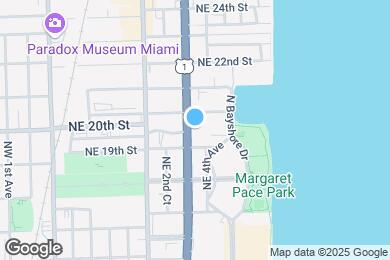 Map image of the property - 2001 Biscayne Blvd