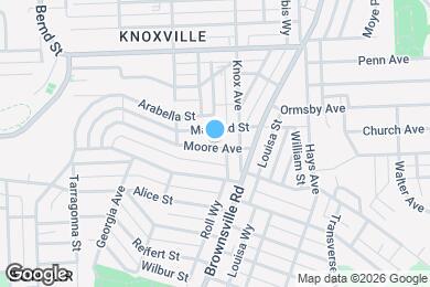 Map image of the property - 215 Moore Ave