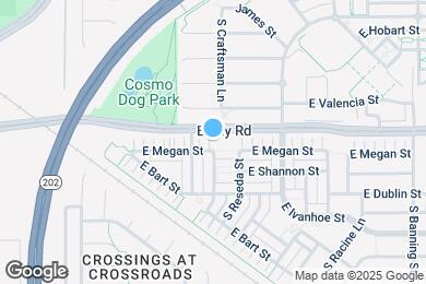 Map image of the property - 2666 E Megan St
