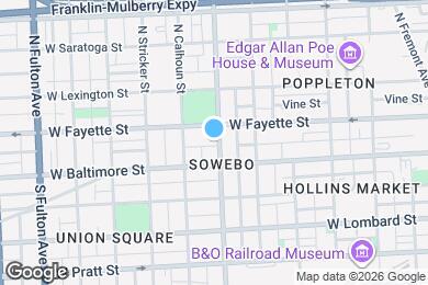 Map image of the property - 20 N Carey St