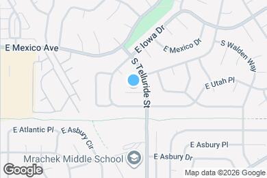 Map image of the property - 17659 E Utah Pl