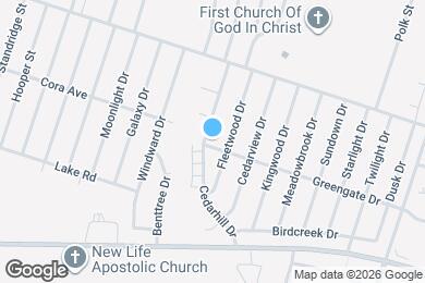 Map image of the property - 1902 Cedarhill Dr