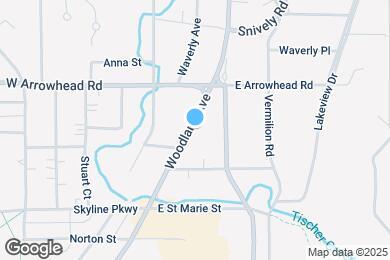 Map image of the property - 1842 Woodland Ave