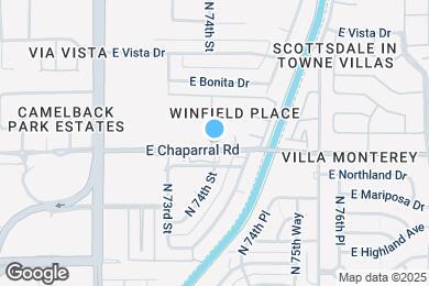 Map image of the property - 7430 E Chaparral Rd