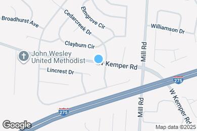 Map image of the property - 1711 W Kemper Rd