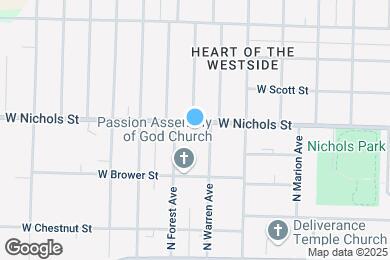 Map image of the property - 2316 W Nichols St