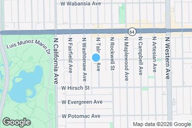 Map image of the property - 1452 N Talman Ave