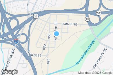 Map image of the property - 1450 1/2 Willet Ave SE