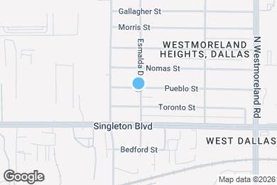 Map image of the property - Modern Eagle Ford home with large fenced yard