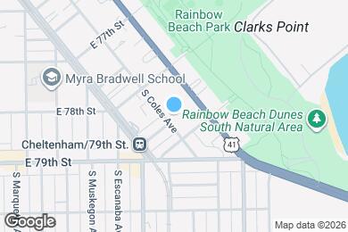 Map image of the property - 7849-7853 S Coles Ave