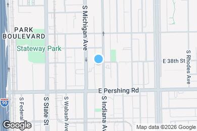 Map image of the property - 3804 S Indiana Ave