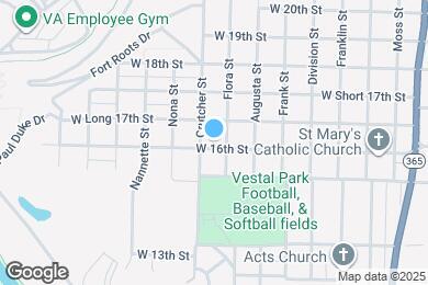 Map image of the property - 1809 W 16th St