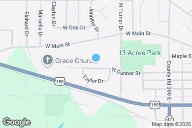 Map image of the property - 506 W Dunbar St