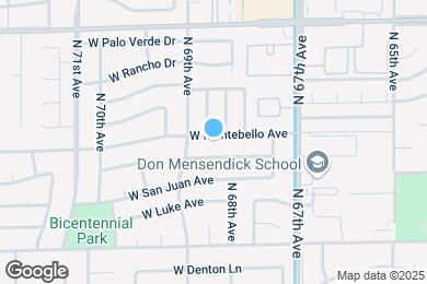 Map image of the property - 6813 W Montebello Ave