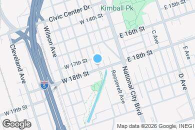 Map image of the property - 1732 Hoover Ave