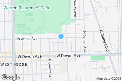 Map image of the property - 2115 W Arthur Ave