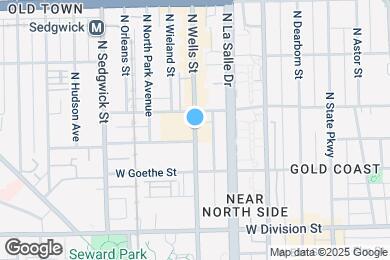 Map image of the property - 1357 N Wells St