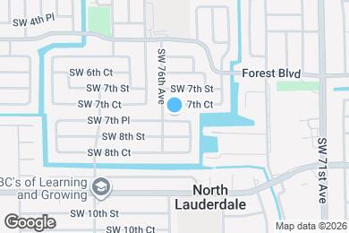 Map image of the property - 7523 SW 7th Pl