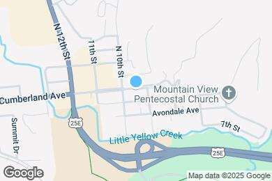 Map image of the property - 909 E Cumberland Ave