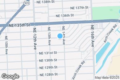 Map image of the property - 1370 NE 133rd St