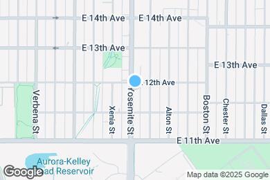 Map image of the property - 1180 Yosemite St