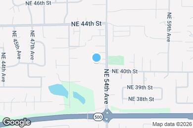 Map image of the property - 4018 NE 54th Ave