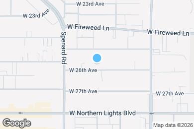 Map image of the property - 1037 W 26th Ave