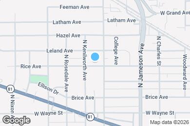 Map image of the property - 1218 Rice Ave