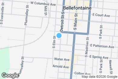 Map image of the property - 316 S Detroit St