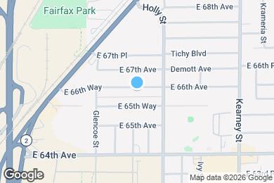 Map image of the property - 5480 E 66th Way