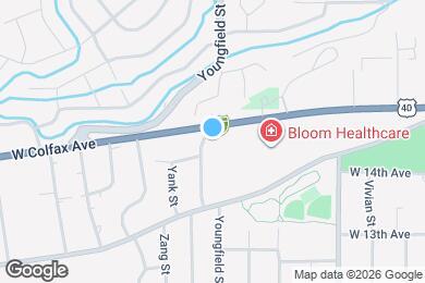 Map image of the property - 1482 Youngfield St